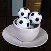 White Mini Toy Soccer Ball For Kids Soft Pu Foam Non-inflatable Solid Sports Ball