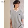 Xuan Liang Sleepwear Men's Summer Thin Cotton Short sleeved Shorts Cool Feel Waffle Outerwear Home Clothes Set