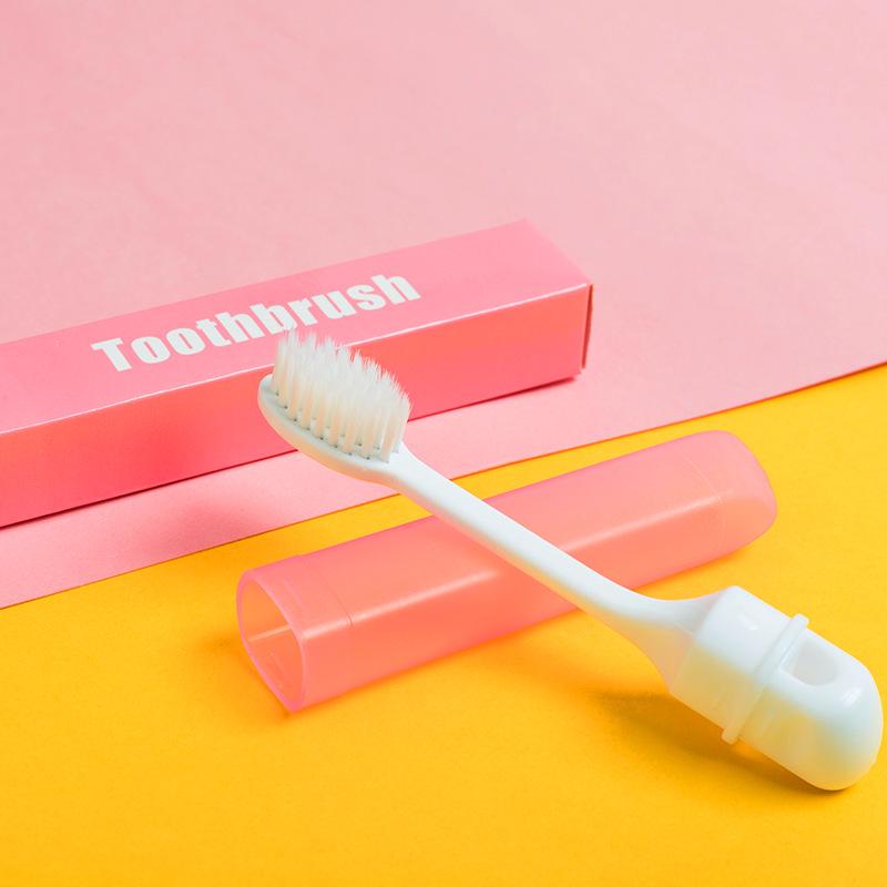 Portable Folding Travel Toothbrush - Soft Bristle, Non-Disposable, Compact Design