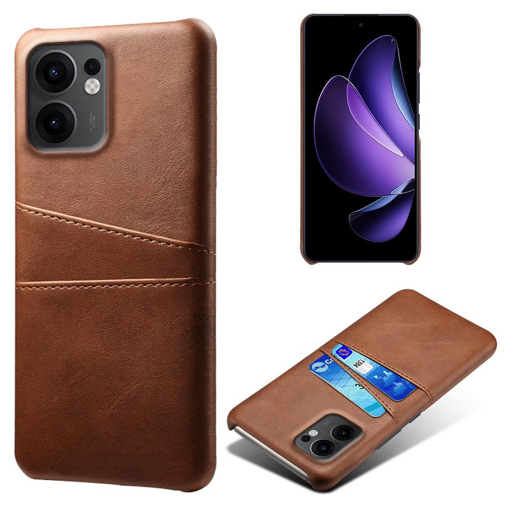 For Oppo Reno13 F 5G Case Dual Card Slots PU Leather+Hard PC Phone Cover