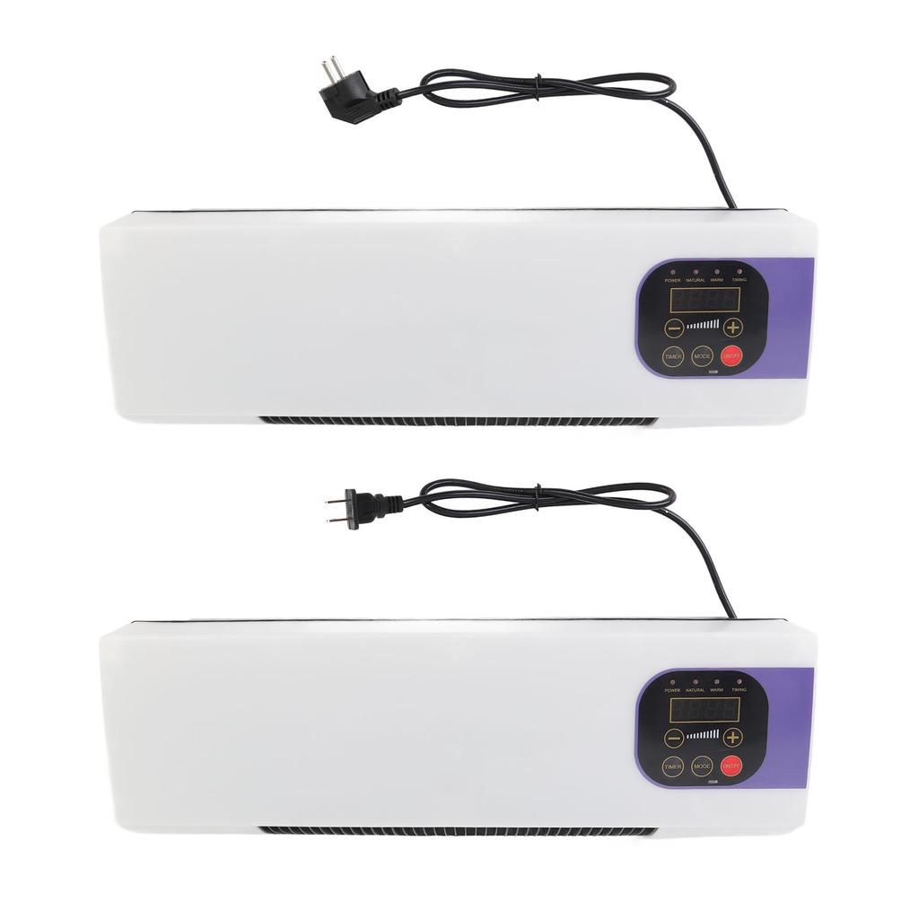 Wall Heater for Indoor Use PTC Heating 3 Speed Level Smart Timer Remote Control Low Noise Electric W
