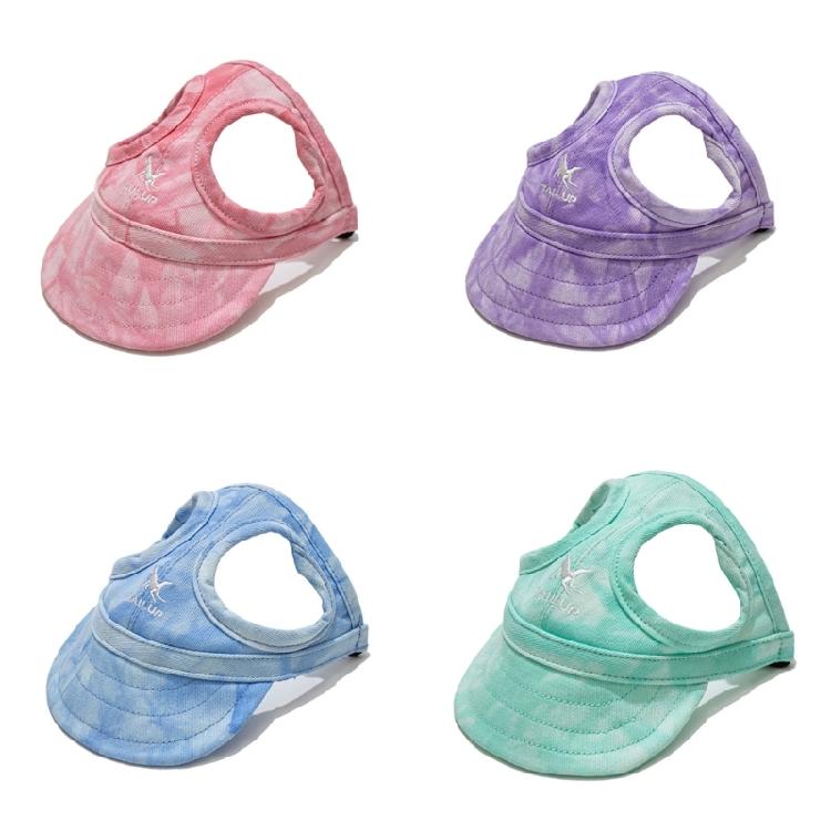 Dog Hat Outdoor Activity Sun Protective Hat for Bichons Adjust Rope Dogs Hat