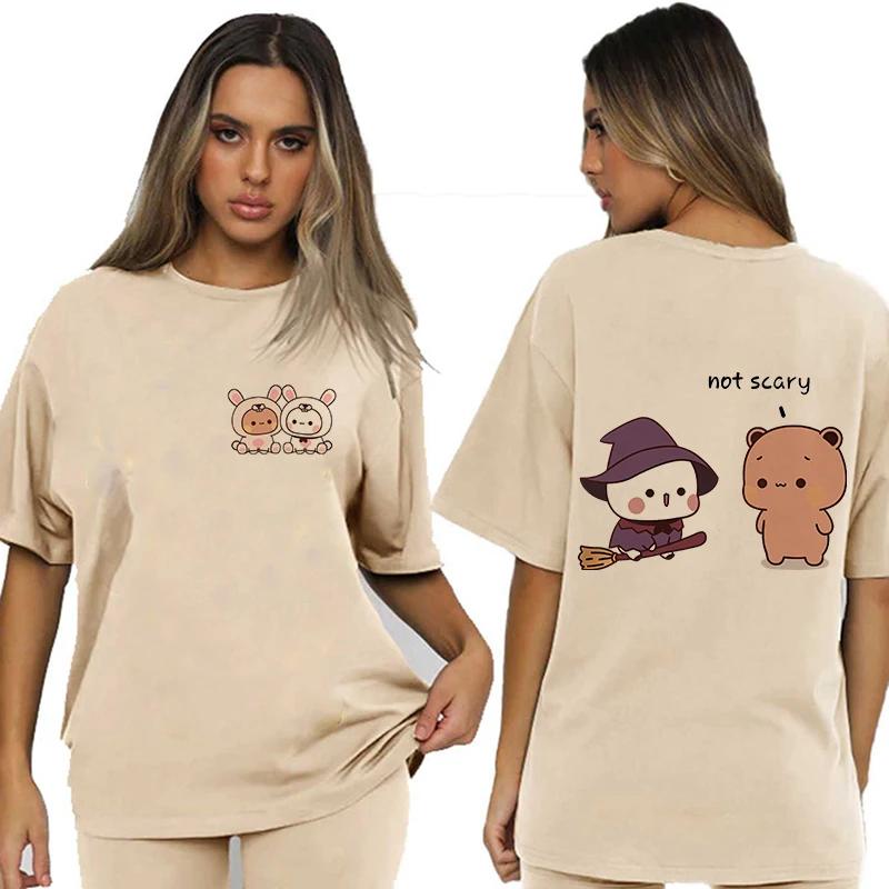 Bubu Dudu Velikost EU Topy Roztomilé tričko Manga Ženy Muži Legrační tričko Grafika Tričko pro volný čas Y2k Streetwear Kreslené gotické oblečení