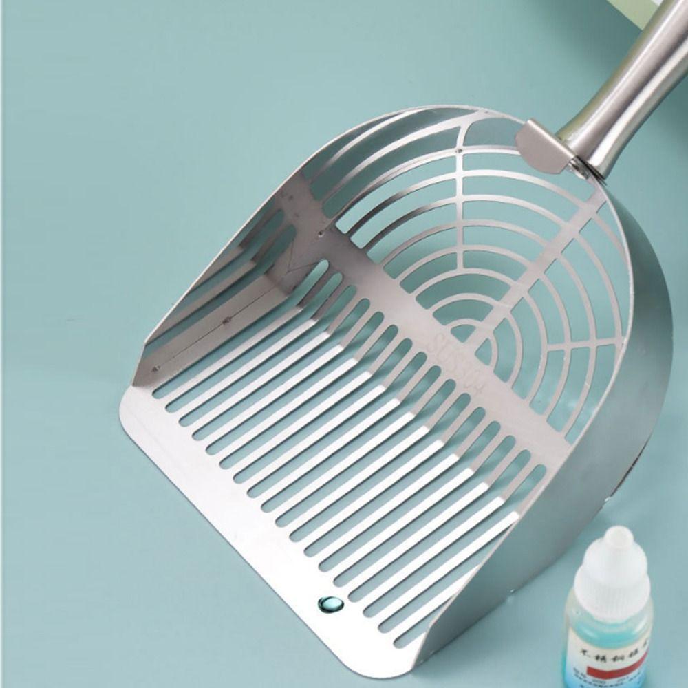 Portable Cat Waste Shovel Stainless Steel Pet Litter Shovel Durable Pet Feces Cleaner  Pet Toilets