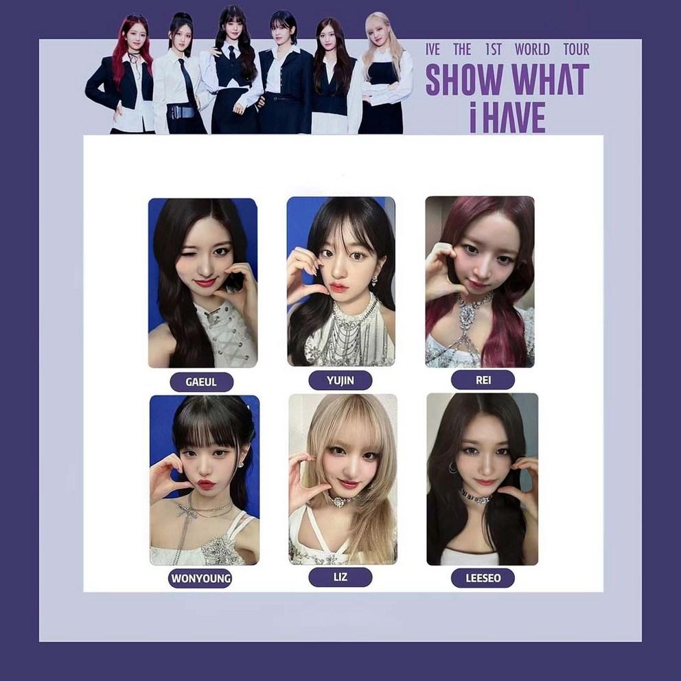 Ive Photocard World Tour SHOW WHAT I HAVE 1 Pack (6 sheets)