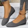 Mocassini Sneakers da Donna Taglie Forti con Punta Acuta e Tacco a Zeppa - Primavera 2024