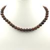 8mm Naturliga Mahogny Obsidian Ädelstenspärlor Smycken Handgjord Dam Halsband 17-20" Gåva för Födelsedag 8BN-16