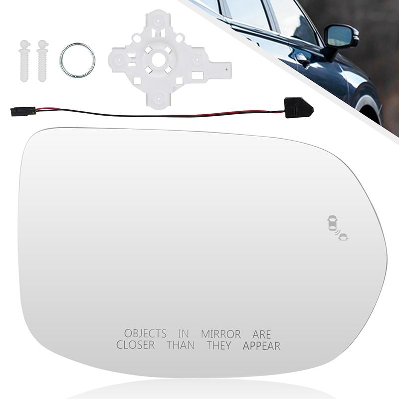 

Left Right Heated Rearview Mirror Glass w/Blind Spot With Bracket Holder For Honda CR-V CRV 2017 2018 1pc Right