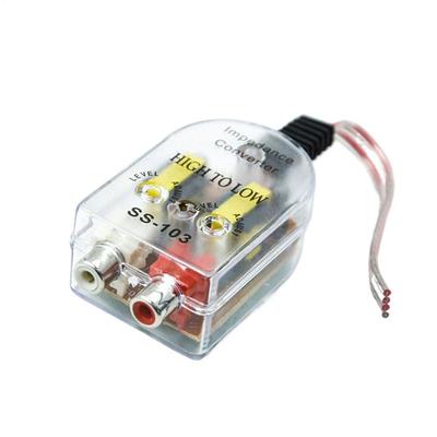 12V Car Audio High To Low Adjustable RCA Line Subwoofer Audio Impedance Converter Low Audio Filter Audio Output
