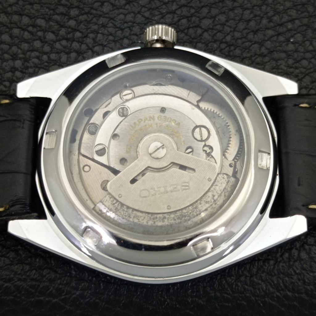 AUTOMATIC VINTAGE REFURBISHED SEIKO 5 6309A JAPAN MENS BLACK WATCH A441174-4 Sk-a441174