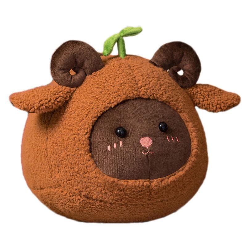 

Овечка Мультяшная Детская Плюшевая Игрушка Ягненок Кукла Подголовник Подарки для Детского Сада Декор Детская 24cm/9.45in коричневый