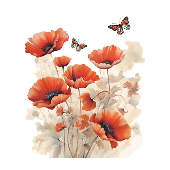 Toilet Sticker Removable Self-adhesive Waterproof PVC Living Room Bathroom Wall Art Floral Toilet Lid Decoration