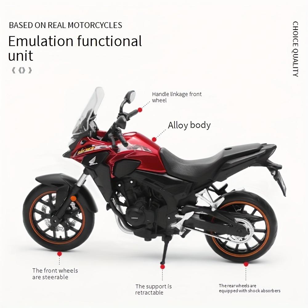 Simulation 1/12 Alloy for HONDA CB400X Motorcycle Model Youngster's Toy Car Ornament Pull-Back Car Model Boy Toy Birthday Gift