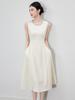 South Oil High-End Luxury Beaded Collar Hepburn French Sleeveless Evening Dress