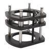 Trimming Machine Router Lift Table Base Aluminum Alloy Router Lift System with 4 Jaw Clamping Black