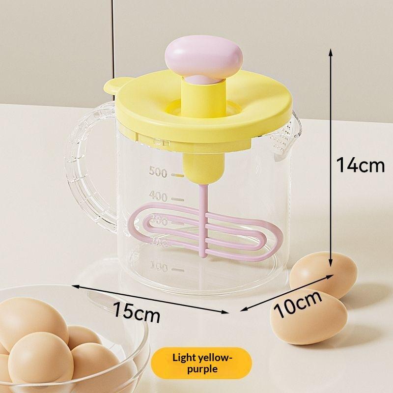 

Home Egg Cup Manual Press Gadgets Baking Essential Egg Churn Home Kitchen Cream Whipper Multi-functional Easy To Clean