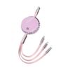 100W Type-C 3-in-1 Fast Charging Cable for Huawei, Android, and Apple Devices