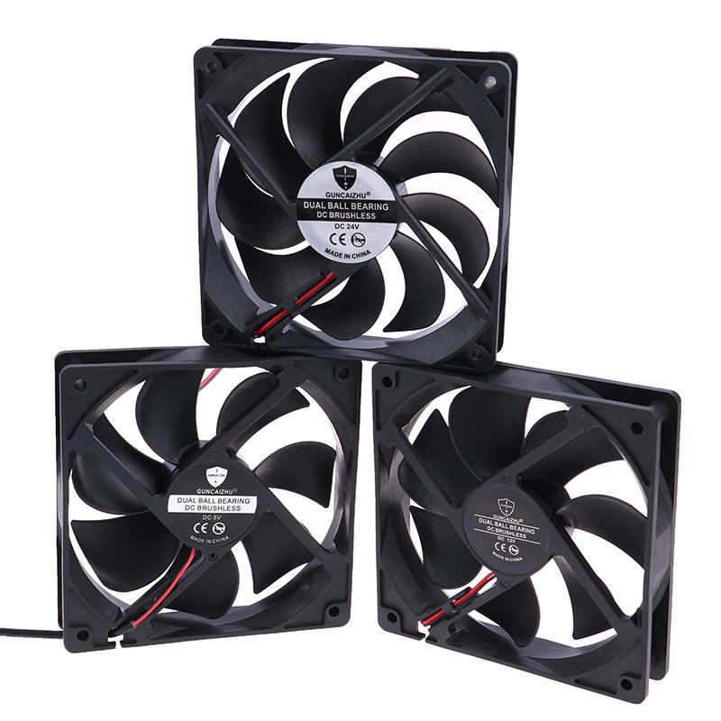 12025 Fan 5/12/24V Fan Dc Brushless Cooling Fan Usb 2Pin Pc Computer Case Cooler