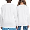 Nike Dri-Fit Legendärer Komfort Schweißableitendes Langarm-T-Shirt Kinder Tops Weiß FZ5192-100