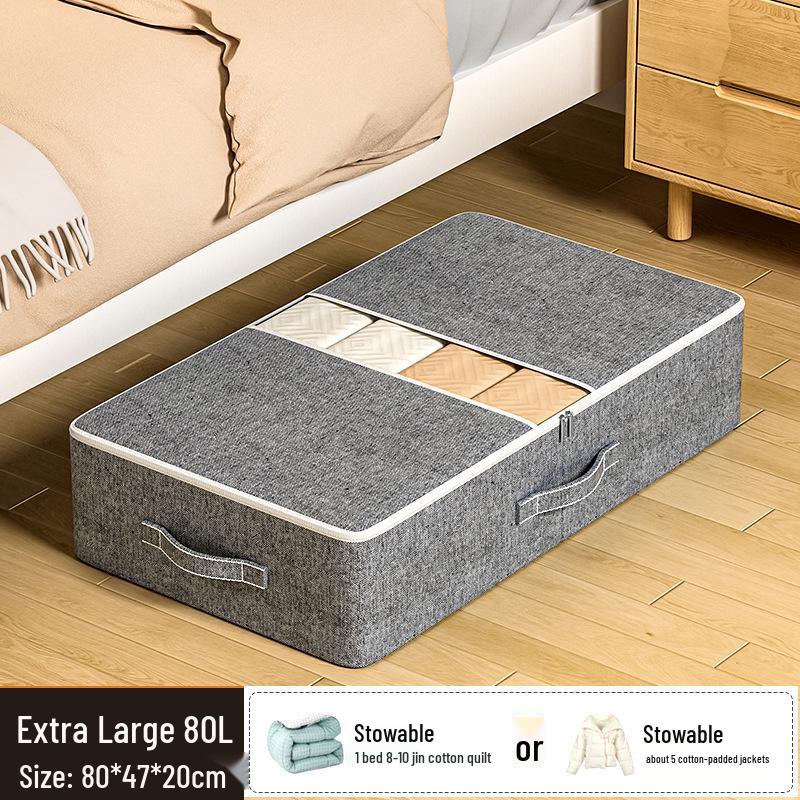 

Пылезащитный мешок для хранения под кроватью большой вместимости с двойной молнией и ручками