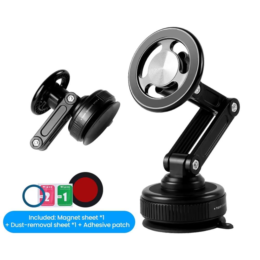 Foldable Magnetic Car Phone Holder Magnetic Mobile Phone Support Car Dashboard чёрный