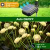 Solar LED Jellyfish Lights Garden Pathway Outdoor Decor Solar Power Mushroom Sway Light Watterproof 2 Modes for Yard Lawn Patio