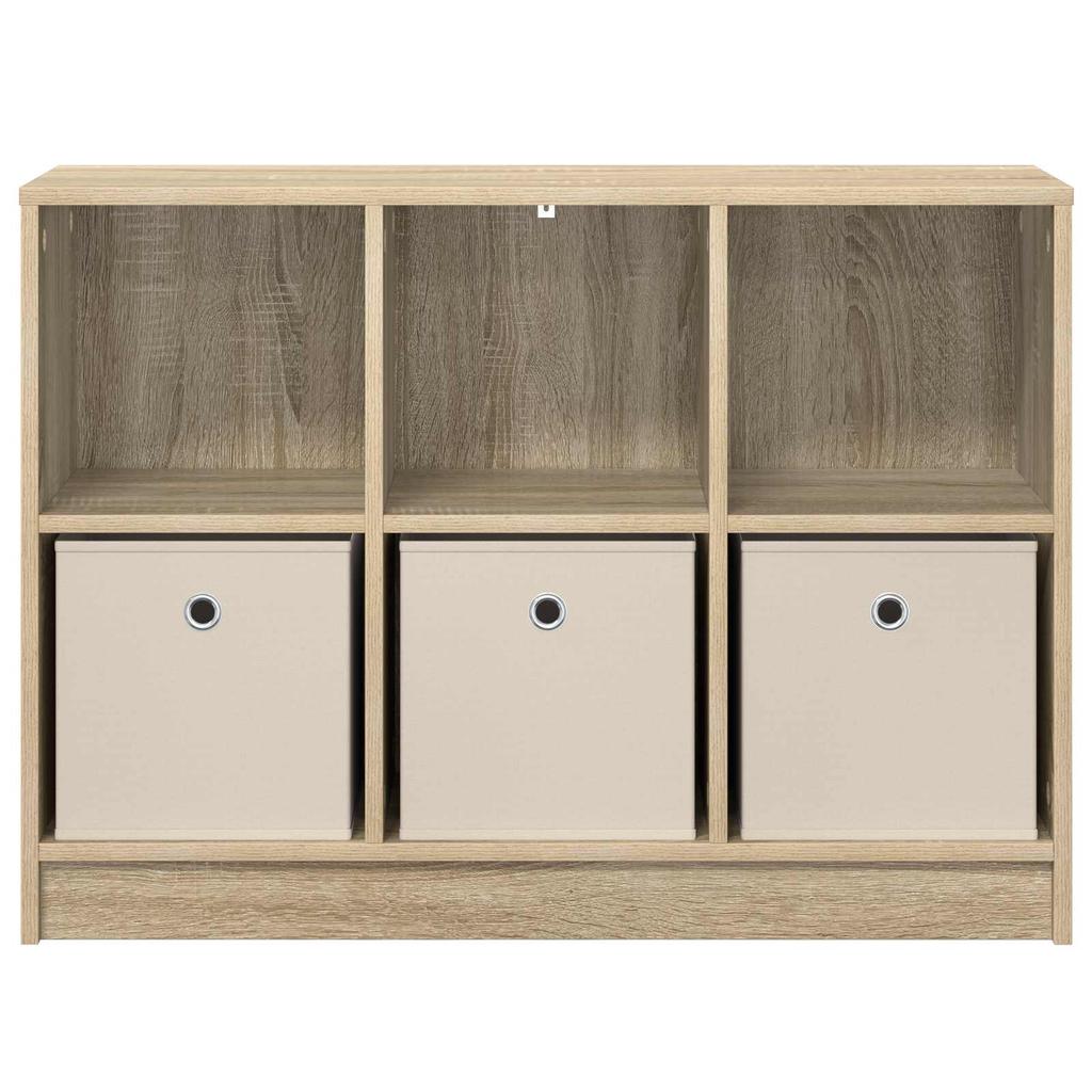 Sideboard with Drawers Sonoma Oak 88.5 X 27.5 X 63.5 Cm