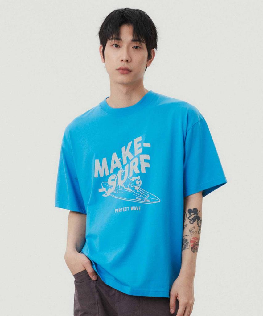 WMC Surf Cat T-Shirt_Blue