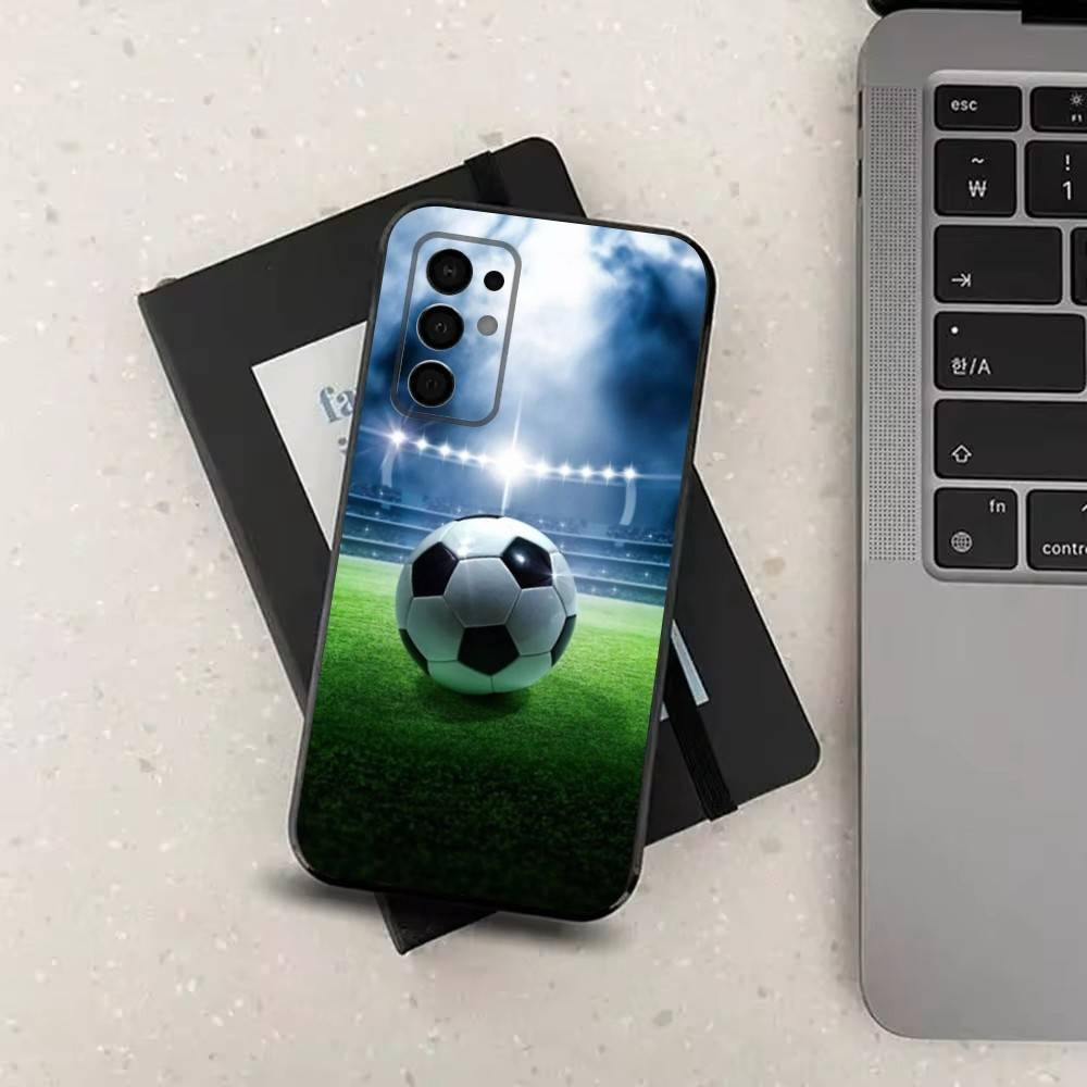 Sports Football Soccer Phone Case For Samsung Galaxy A73,31,32,72,41,53,52,71,22,5G,Note,J7,8,9 Soft Black Silicone Cover
