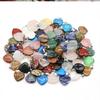 10pcs Natural Stone Crystal Heart Pendants Exquisite Jewelry Accessories In Mixed Colors Crystal Healing Stones for Diy Jewelry