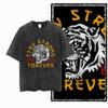 DI TIGER Printed Cotton Acid Washed Exclusive Graphic Unisex T Shirt Cool Vintage Streetwear Men Tshirts Big Size Tee for Men