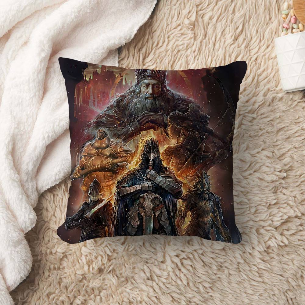 Classic Game Dark Souls Cushion Cover Inches Farmhouse Decor Home Throw Pillow Covers For Couch Decorations