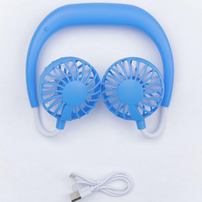 

Вентилятор USB Бесшумный Маленький Электрический Вентилятор Подвесной Вентилятор С Охлаждающей Горловиной Перезаряжаемый Бесшумный Вентилятор Подвесной Вентилятор на Шею для Путешествий Наружные Аксессуары синий