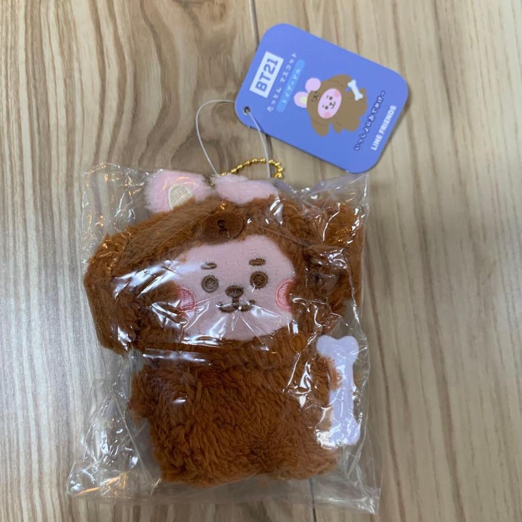 Used BT21 COOKY Sitting stuffed animal, teddy bear, toy poodle, etc. 4 items