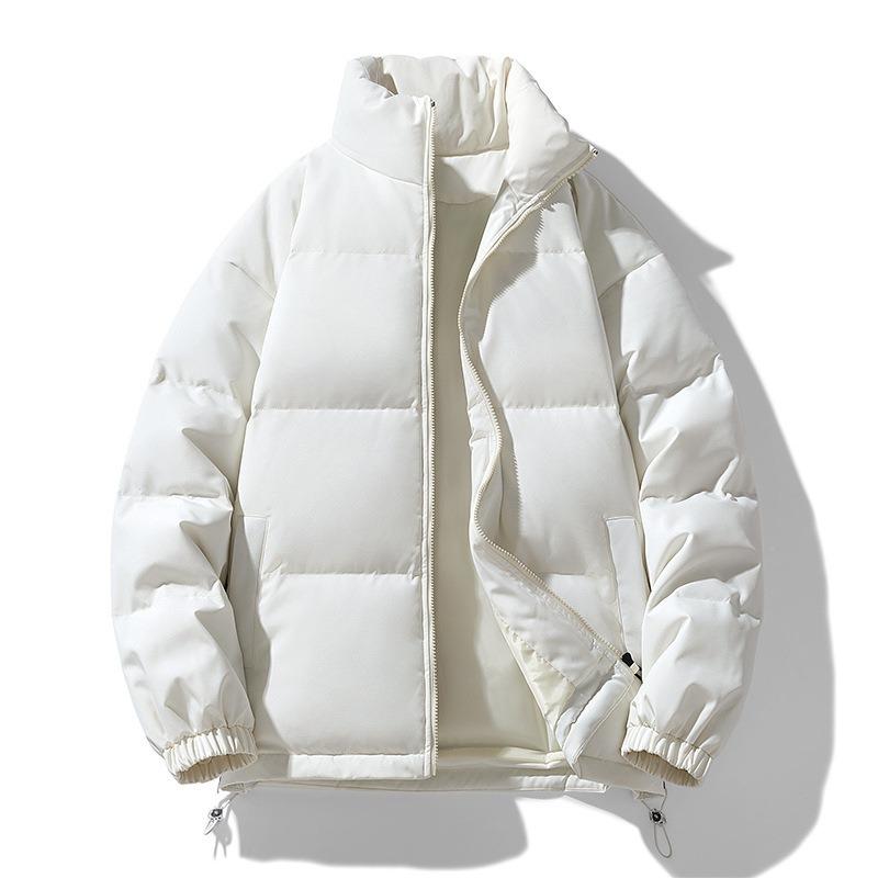 Down Cotton-padded Jacket Men's Stand-up Collar Thickened Jacket Winter Trendy Brand Loose Cotton-padded Jacket Cold-proof and Warm Bread Clothing