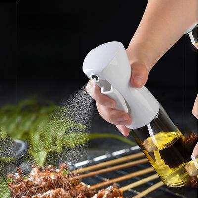 1pc Barbecue Spray Bottle Creative Kitchen Oil Pot Press Fine Mist Seasoning Bottle Glass Spray Bottle