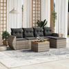 VidaXL Garden Lounge Set with Cushions 6 Pcs, Patio Sofas, Patio Furniture Set, Outdoor Furniture, Grey 3257313
