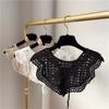 Spitze Gestrickt Gehäkelt Hohl Falscher Kragen Damen Kleiner Schal dekorativer falscher Kragen Damen Bekleidungsaccessoires Abnehmbarer Kragen