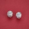 Handmade Retro S999 Sterling Silver Patterned Spacer Beads for DIY Jewelry Crafting