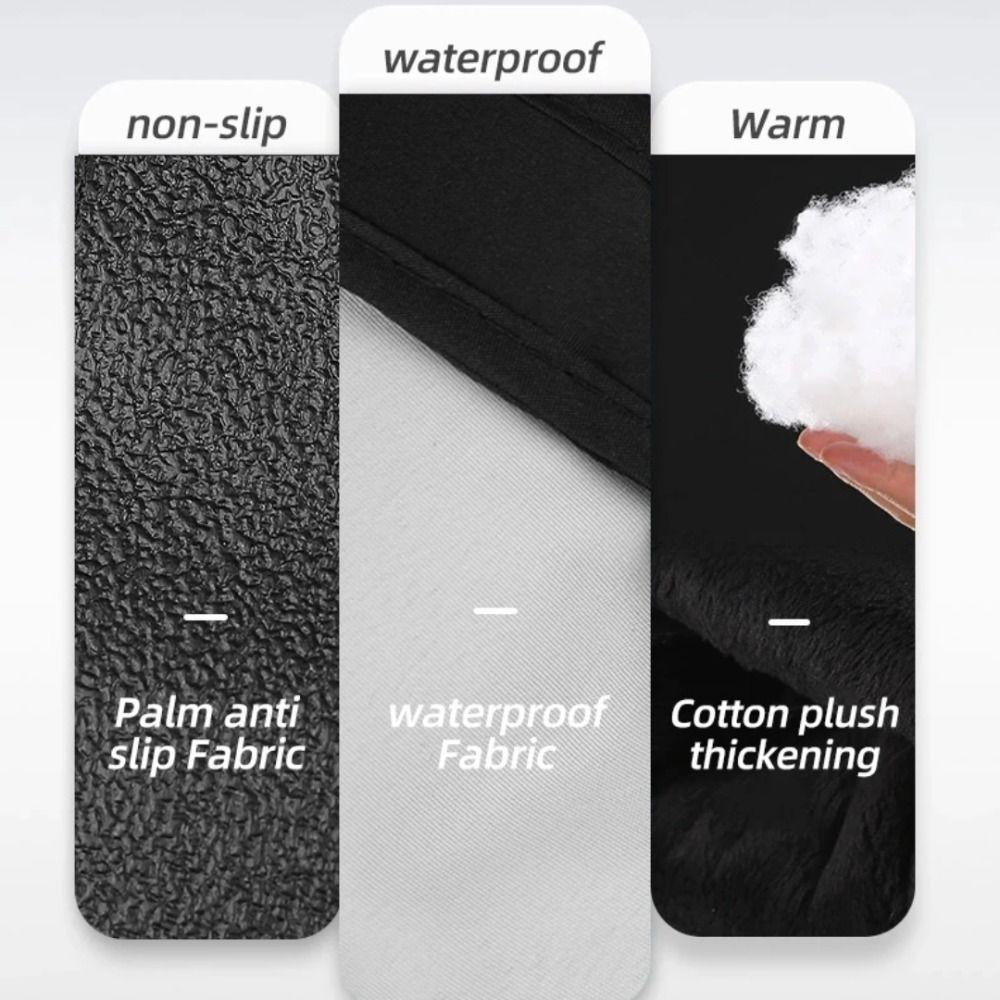 1 Pair Adjustable Snow Warm Gloves Full Finger Winter Warm Gloves Ski Warm Gloves  Men Women