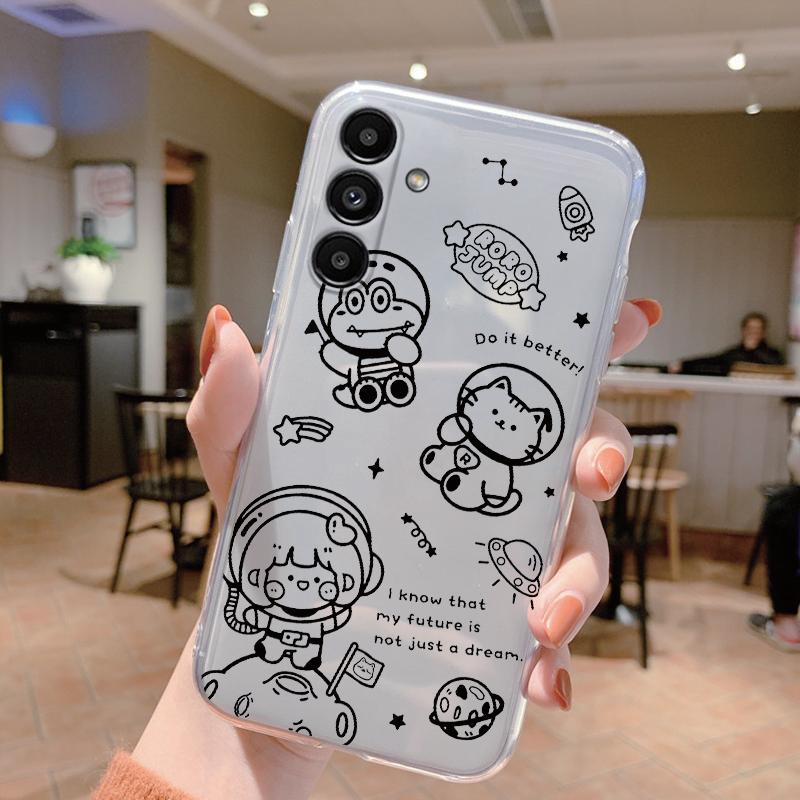 For Samsung A15 5G Case 6.5 Inch Face Cover Soft Silicone Clear TPU Phone Case For Samsung Galaxy A56 A16 A26 A36 Fundas Bumper