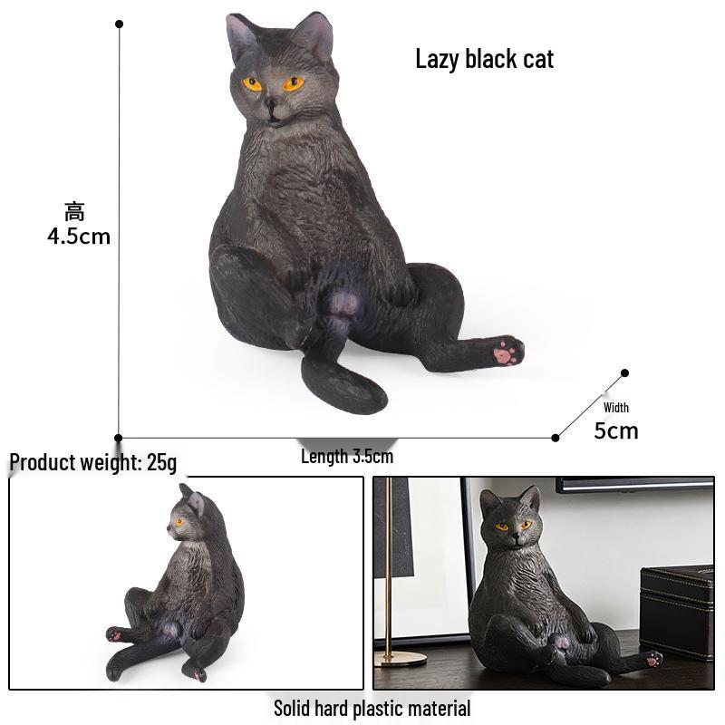 Plush Orange Cat Figurine: Educational Simulation for Kids