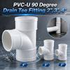 Corrosion-Resistant 3-Way Drainage Pipe Fittings White Drain Pipe Joint  Pipeline Accessories