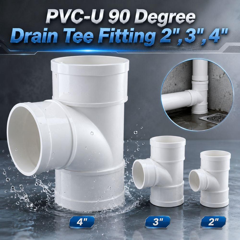 Corrosion-Resistant 3-Way Drainage Pipe Fittings White Drain Pipe Joint Pipeline Accessories