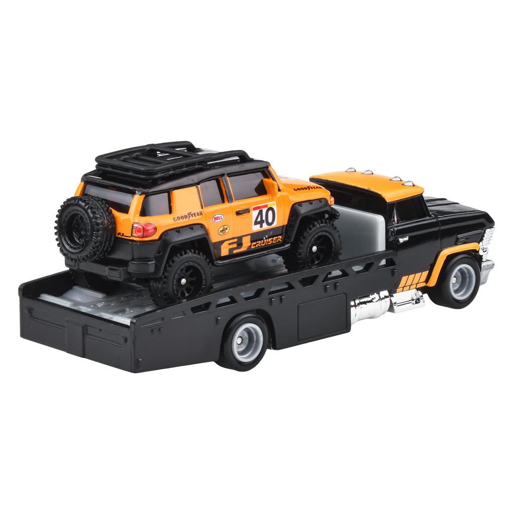 Hot Wheels Team Transport Vehicule Asortate Jucării, Mașinuțe Mini, Set de 4 (2 Mașini per Set), În cutie, Vârste 3+, Multifuncțional, 987G-FLF56