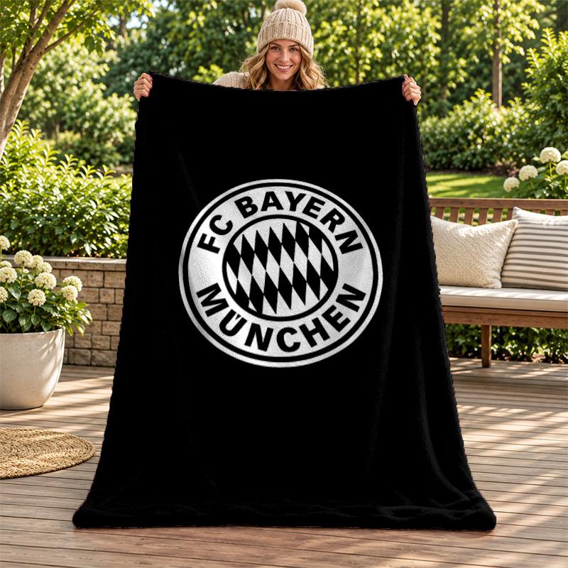 FC Bayern Munchen blanket Flannel Blanket Soft Cozy Plush Throw for Sofa Bed Lightweight Home Decoration Gifts for Christmas various holidays
