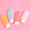 4Pcs/Set Travel Portable Extrusion Empty Bottle, 60ml Soft Lotion Container, Reusable Subpackaging Tube, Skin Care Sample Storage Bottle