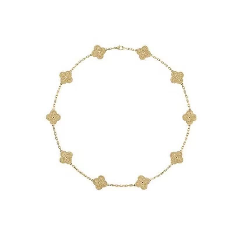 Four-leaf Clover 10-flower Necklace High-end Luxury Women's Clavicle Chain