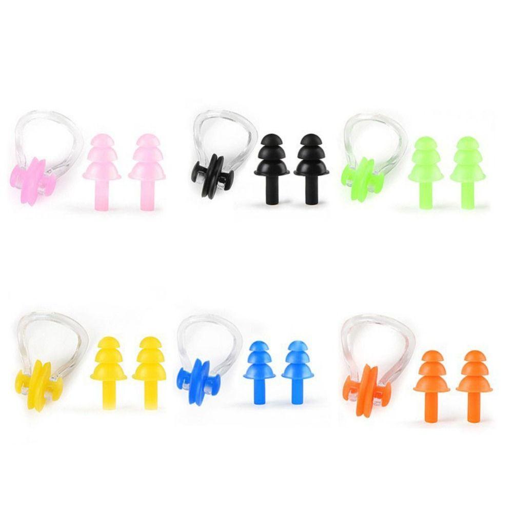 Silicone Silicone Noise Earplug Soft Nose Protector Clip Diving Equipment
