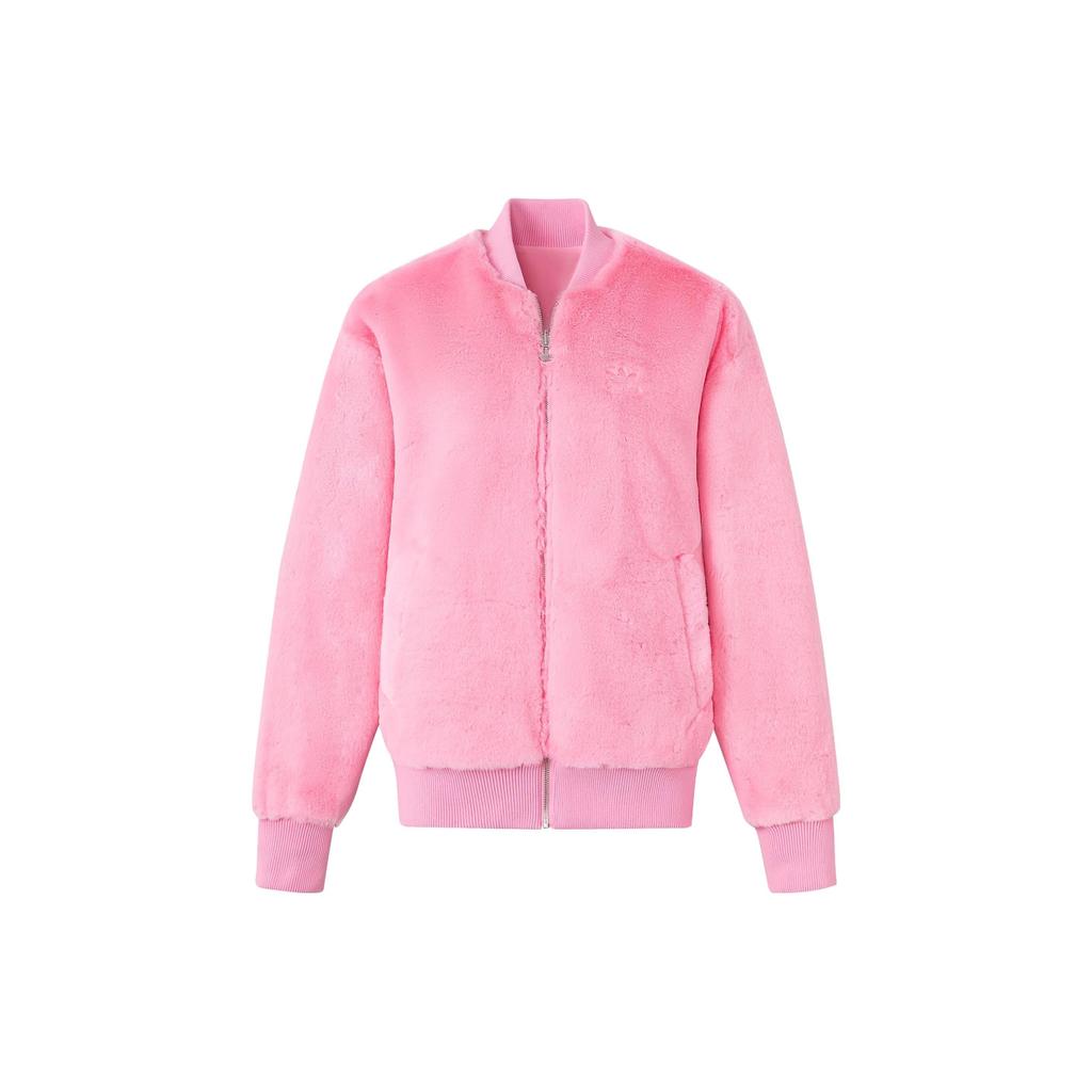 Adidas Originals Reversible Fur Bomber Jacket Men Jacket Light-Pink JE6122